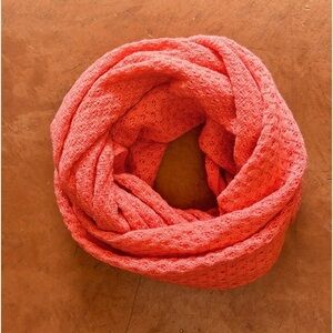 Peach colored wrap scarf
